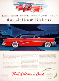 55 Buick Riviera sedan promotional image