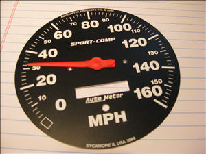 Auto Meter face
