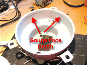 depth of face on stock unit